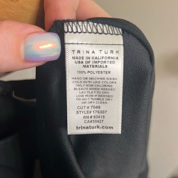 ✨Trina Turk Women's Marlowe Cutout Crepe Sz 0 Dress✨ - Picture 10 of 11